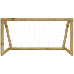 Vidaxl - But de football avec filet 160x80x100 cm Bois de pin imprégné