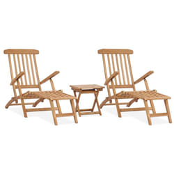 VidaXL 3059959 chaise d'extérieur Terrace Teck