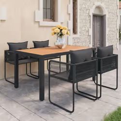 Cet ensemble de salle à manger de jardin est un excellent choix pour votre jardin, patio ou terrasse. La chaise de jardin est ...