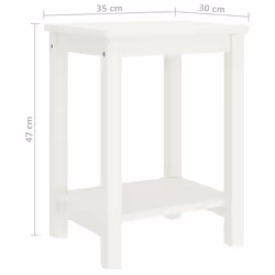 VidaXL 322210 Table de nuit et table de chevet Blanc - Vue supplémentaire 4