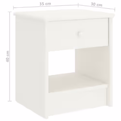 VidaXL 322222 Table de nuit et table de chevet Blanc - Vue supplémentaire 6