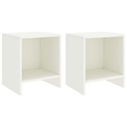 VidaXL 322240 Table de nuit et table de chevet Blanc