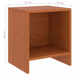 VidaXL 322241 Table de nuit et table de chevet Marron - Vue supplémentaire 7