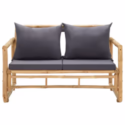 VidaXL 315597 banc de jardin Bambou, Polyester