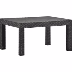 Description générale Cette table de jardin ajoute une touche d’élégance moderne à votre patio, balcon ou jardin avec son desi ...