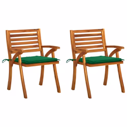 VidaXL 3060796, Terrace, Siège rembourré, Bois d'acacia, Polyester, 50 cm, 50 cm