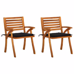 VidaXL 3060801, Terrace, Siège rembourré, Bois d'acacia, Polyester, 50 cm, 50 cm