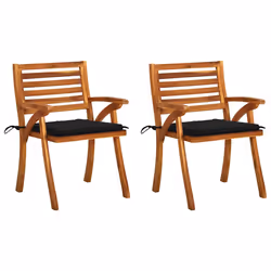 VidaXL 3060802, Terrace, Siège rembourré, Bois d'acacia, Polyester, 50 cm, 50 cm