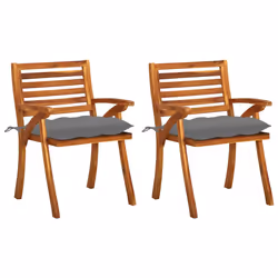 VidaXL 3060829, Terrace, Siège rembourré, Bois d'acacia, Polyester, 50 cm, 50 cm