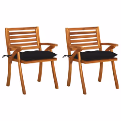 VidaXL 3060847, Terrace, Siège rembourré, Bois d'acacia, Polyester, 50 cm, 50 cm