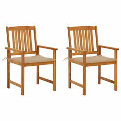 VidaXL 3061174, Terrace, Siège rembourré, Bois d'acacia, Polyester, 610 mm, 570 mm
