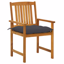 VidaXL 3061197 chaise d'extérieur Terrace Siège rembourré Bois d'acacia Anthracite - Vue supplémentaire 2
