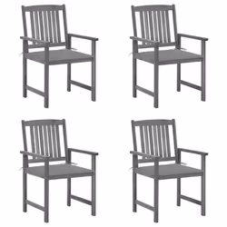 VidaXL 3061224, Terrace, Siège rembourré, Bois d'acacia, Gris, Polyester, 610 mm