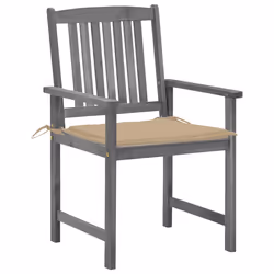 VidaXL 3061228 chaise d'extérieur Terrace Siège rembourré Bois d'acacia Gris