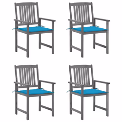 VidaXL 3061230, Terrace, Siège rembourré, Bois d'acacia, Gris, Polyester, 610 mm