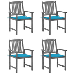 VidaXL 3061230 chaise d'extérieur Terrace Siège rembourré Bois d'acacia Gris