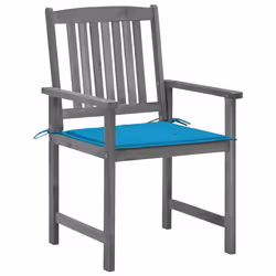 VidaXL 3061230 chaise d'extérieur Terrace Siège rembourré Bois d'acacia Gris