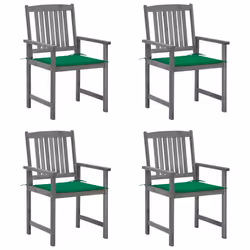 VidaXL 3061232, Terrace, Siège rembourré, Bois d'acacia, Gris, Polyester, 610 mm