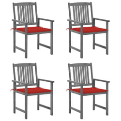 VidaXL 3061234 chaise d'extérieur Terrace Siège rembourré Bois d'acacia Gris