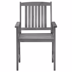 VidaXL 3061234 chaise d'extérieur Terrace Siège rembourré Bois d'acacia Gris - Vue supplémentaire 4
