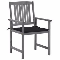 VidaXL 3061236 chaise d'extérieur Terrace Siège rembourré Bois d'acacia Gris