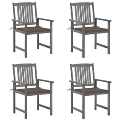VidaXL 3061238 chaise d'extérieur Terrace Siège rembourré Bois d'acacia Gris