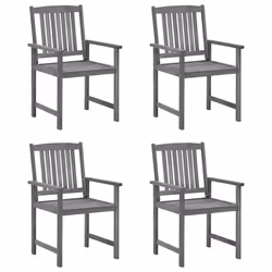 VidaXL 3061238 chaise d'extérieur Terrace Siège rembourré Bois d'acacia Gris
