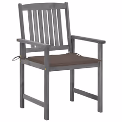 VidaXL 3061238 chaise d'extérieur Terrace Siège rembourré Bois d'acacia Gris