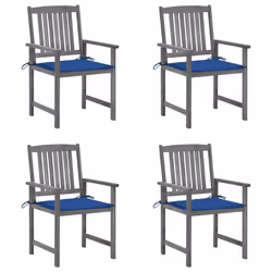 VidaXL 3061242, Terrace, Siège rembourré, Bois d'acacia, Gris, Polyester, 610 mm