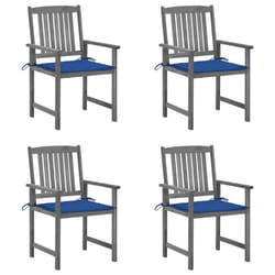 VidaXL 3061242 chaise d'extérieur Terrace Siège rembourré Bois d'acacia Gris