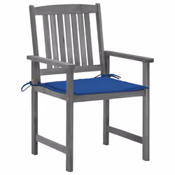 VidaXL 3061242 chaise d'extérieur Terrace Siège rembourré Bois d'acacia Gris
