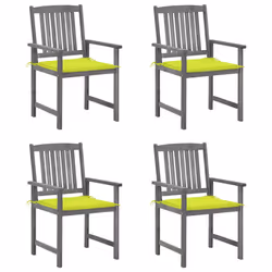 VidaXL 3061244, Terrace, Siège rembourré, Bois d'acacia, Gris, Polyester, 610 mm
