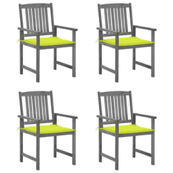 VidaXL 3061244 chaise d'extérieur Terrace Siège rembourré Bois d'acacia Gris