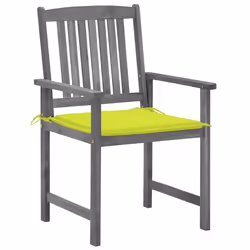 VidaXL 3061244 chaise d'extérieur Terrace Siège rembourré Bois d'acacia Gris
