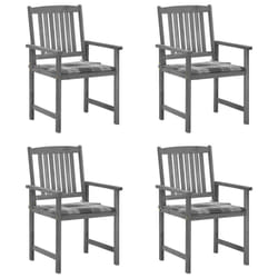 VidaXL 3061250 chaise d'extérieur Terrace Siège rembourré Bois d'acacia Gris