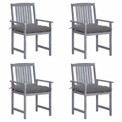 VidaXL 3061254, Terrace, Siège rembourré, Bois d'acacia, Gris, Polyester, 570 mm