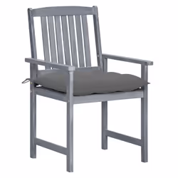 VidaXL 3061254 chaise d'extérieur Terrace Siège rembourré Bois d'acacia Gris
