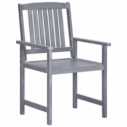 VidaXL 3061254 chaise d'extérieur Terrace Siège rembourré Bois d'acacia Gris