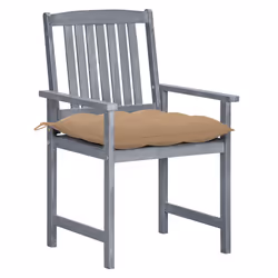 VidaXL 3061258 chaise d'extérieur Terrace Siège rembourré Bois d'acacia Gris