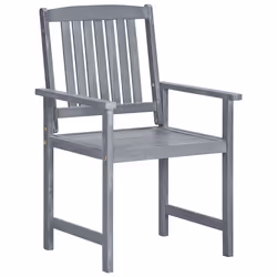 VidaXL 3061258 chaise d'extérieur Terrace Siège rembourré Bois d'acacia Gris