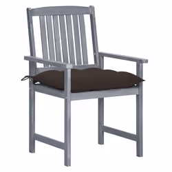 VidaXL 3061268 chaise d'extérieur Terrace Siège rembourré Bois d'acacia Gris