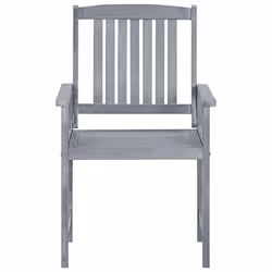 VidaXL 3061274 chaise d'extérieur Terrace Siège rembourré Bois d'acacia Gris - Vue supplémentaire 4