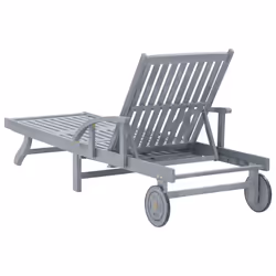 VidaXL 3061330 chaise d'extérieur Linge Siège rembourré Bois d'acacia Gris - Vue supplémentaire 6