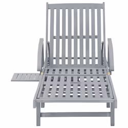 VidaXL 3061333 chaise d'extérieur Linge Siège rembourré Bois d'acacia Bleu, Gris - Vue supplémentaire 7