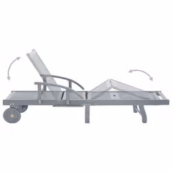 VidaXL 3061334 chaise d'extérieur Linge Siège rembourré Bois d'acacia Vert, Gris - Vue supplémentaire 8