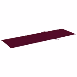 VidaXL 3061338 chaise d'extérieur Linge Siège rembourré Bois d'acacia Gris, Rouge