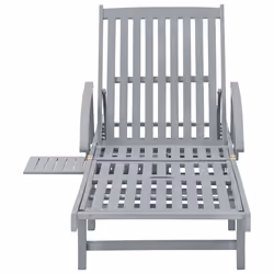 VidaXL 3061340 chaise d'extérieur Linge Siège rembourré Bois d'acacia Vert, Gris - Vue supplémentaire 7