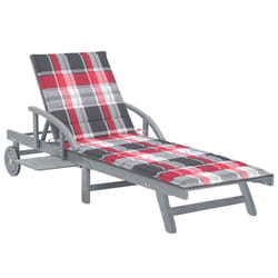 VidaXL 3061342 chaise d'extérieur Linge Siège rembourré Bois d'acacia Gris