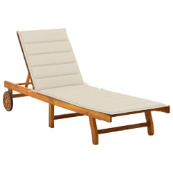 vidaXL Chaise longue de jardin - Acacia Solide