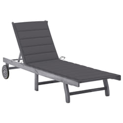 VidaXL 3061359 chaise d'extérieur Linge Siège rembourré Bois d'acacia Gris
